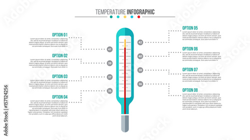 Vector medical and healthcare infographic.