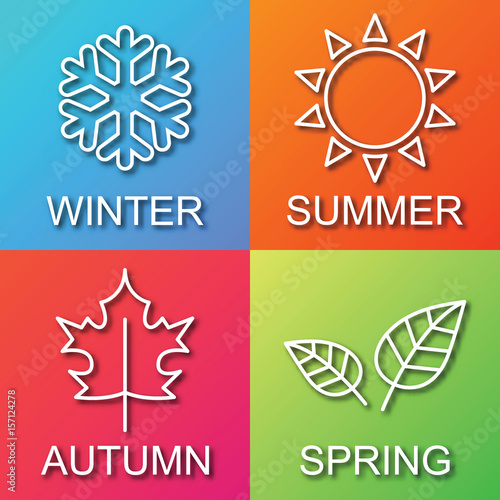 four seasons gradient logo