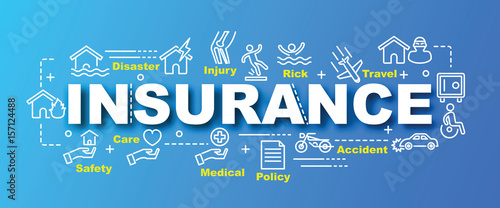 insurance vector trendy banner
