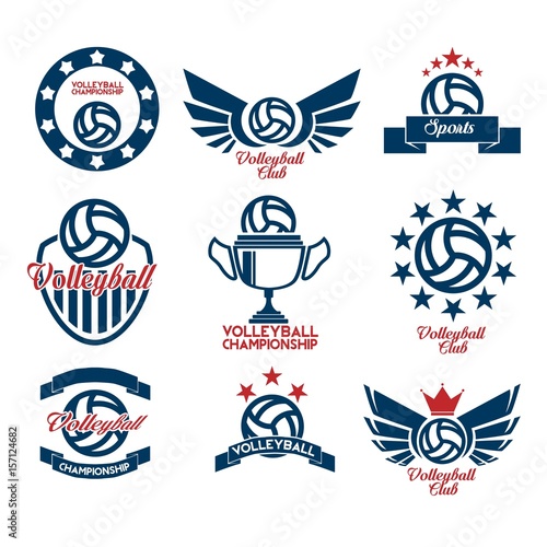 Volleyball Sports Logo