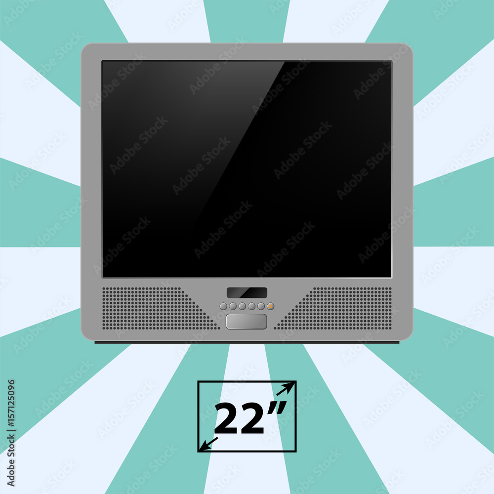 TV screen retro monitor template electronic device technology digital device display vector illustration. TV screen retro monitor template electronic device technology digital device display vector illustration.