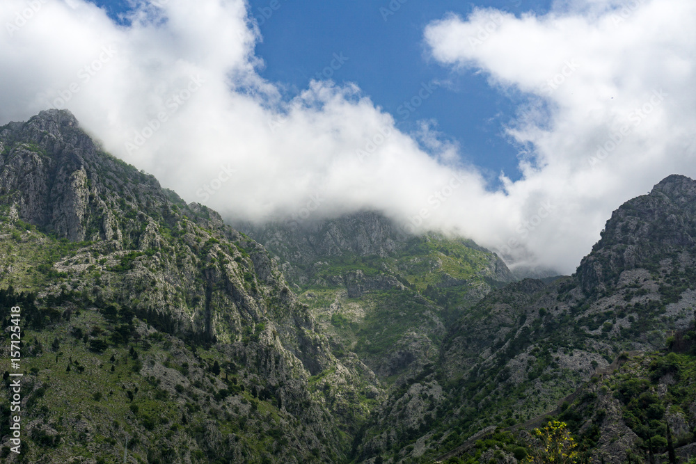 Berglandschaft in Kotor Montenegro