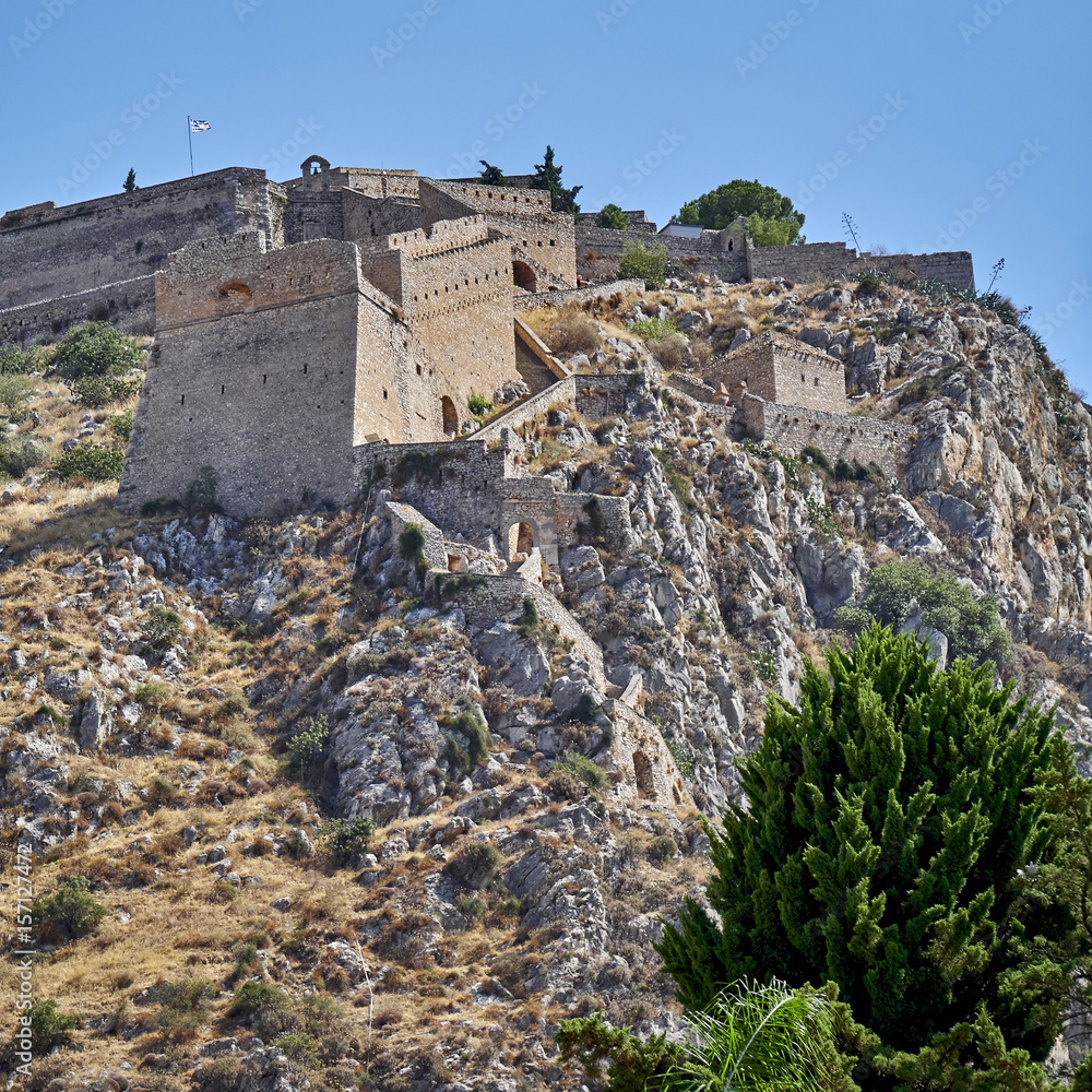 Fototapeta premium Grecce Nafplion, Palamidi medieval castle