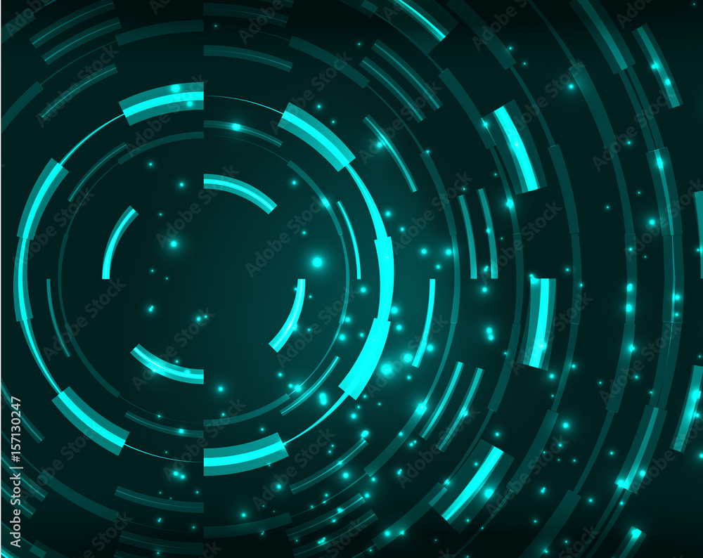 Neon circles abstract background Neon circles abstract background
