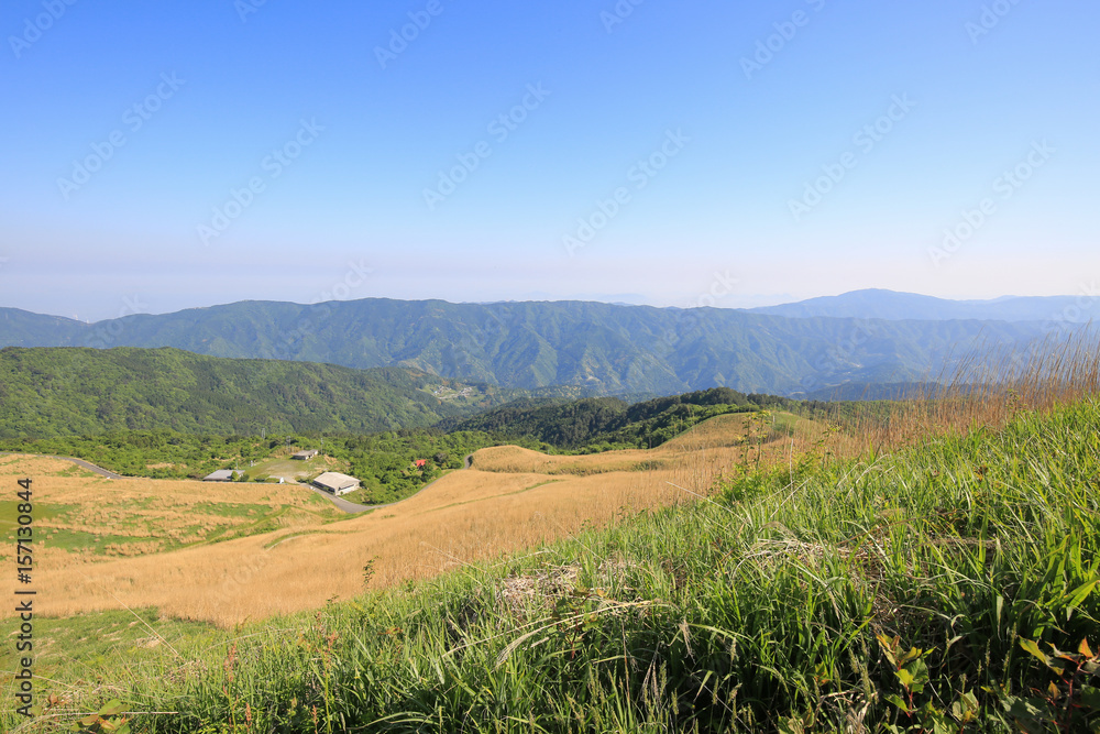 愛媛県四国中央市　塩塚高原の風景