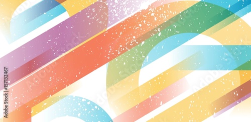 Abstract colorful background. Geometric transparent shapes. Vector illustration