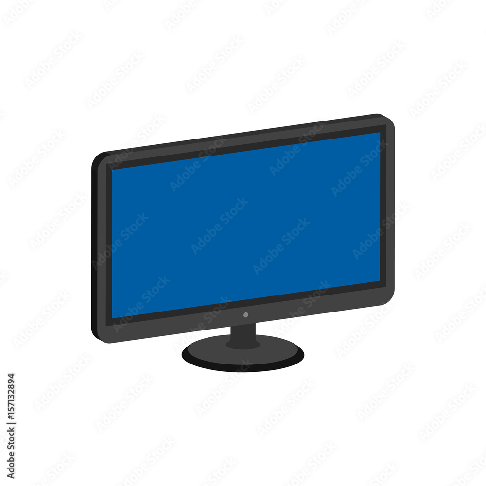 Computer monitor, display symbol. Flat Isometric Icon or Logo. 3D Style Pictogram for Web Design, UI, Mobile App, Infographic. Computer monitor, display symbol. Flat Isometric Icon or Logo. 3D Style Pictogram for Web Design, UI, Mobile App, Infographic.