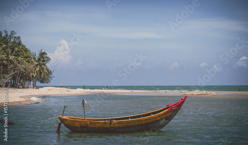 fishing boat and blue sky © thaihbn