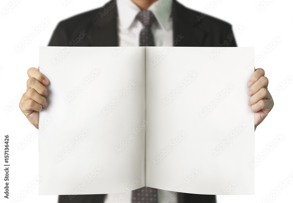 blank sheet of paper in hand blank sheet of paper in hand