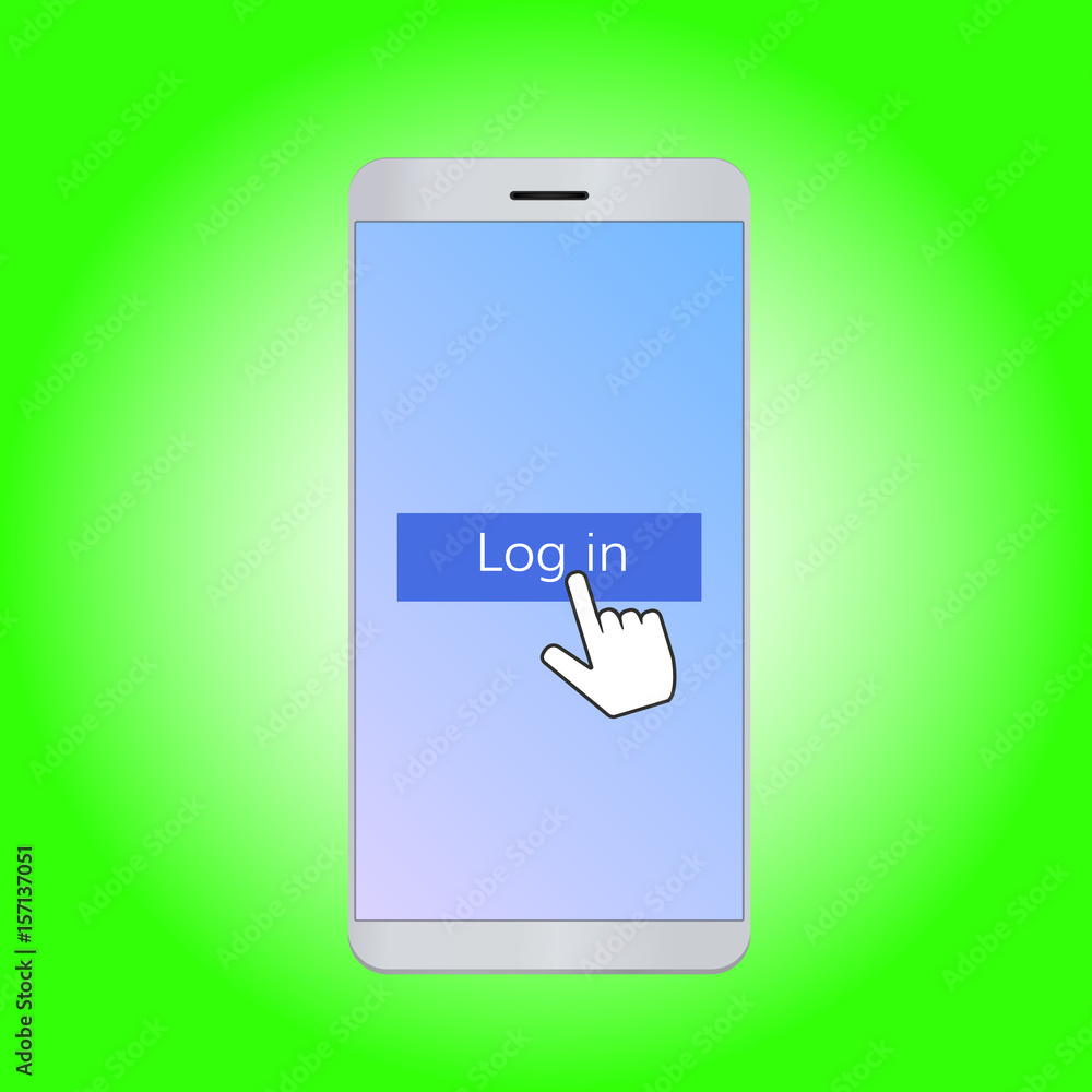 login on mobile phone screen login on mobile phone screen