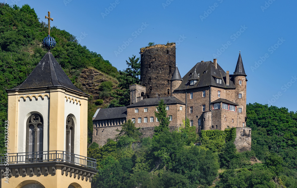 Fototapeta premium Burg Sankt Goarshausen