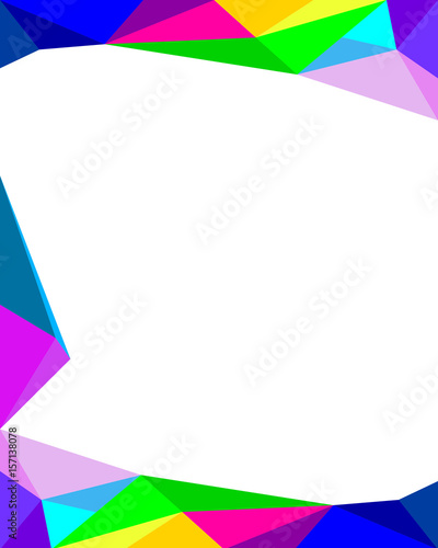 Origami mosaic frame