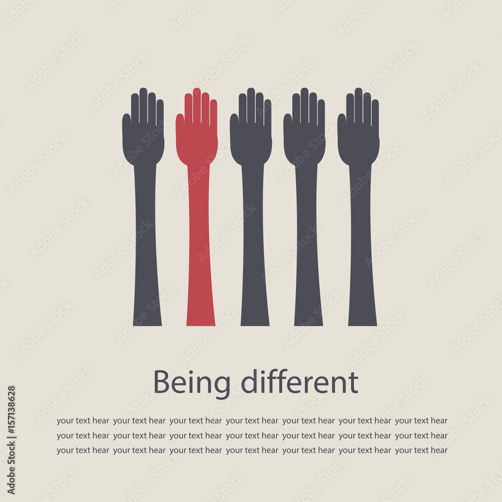 Fototapeta premium Being Different.