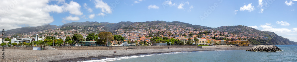 Panorama Ansicht Bucht von Funchal, Madeira