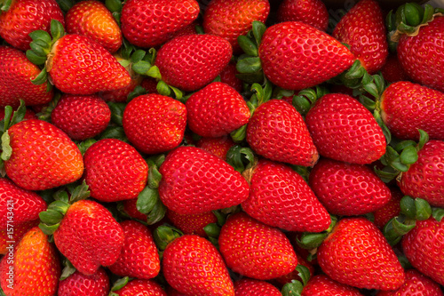 Fresh ripe of red straberries berries background