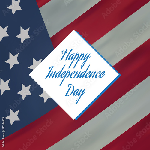 4th july background vector banner, celebration usa independence day illustration