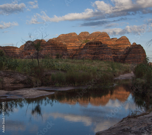 Outlier Domes at Piccaninny Creek in the Bungle Bungles, Purnululu World Heritage Listed National Park, Western Australia during the Wet Season.