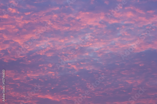 evening sky pink color