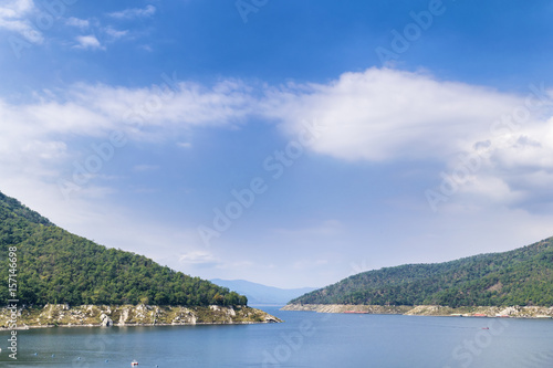 Lake and mountain with blue sky © tocamarine