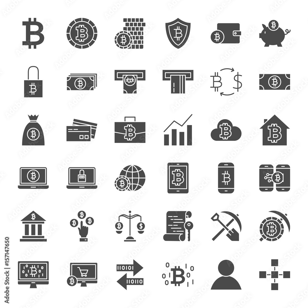 Bitcoin Solid Web Icons Bitcoin Solid Web Icons