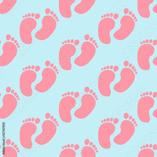 Baby footprint pattern