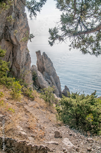 Mountain Crimea, the Black Sea. Russia.