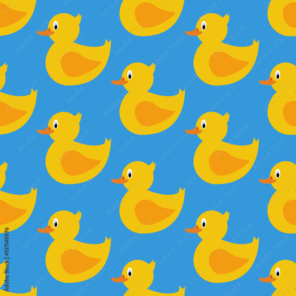 Fototapeta premium Rubber duck pattern