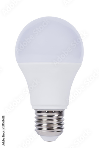 LED light bulb isolated on white background.(With clipping path.)