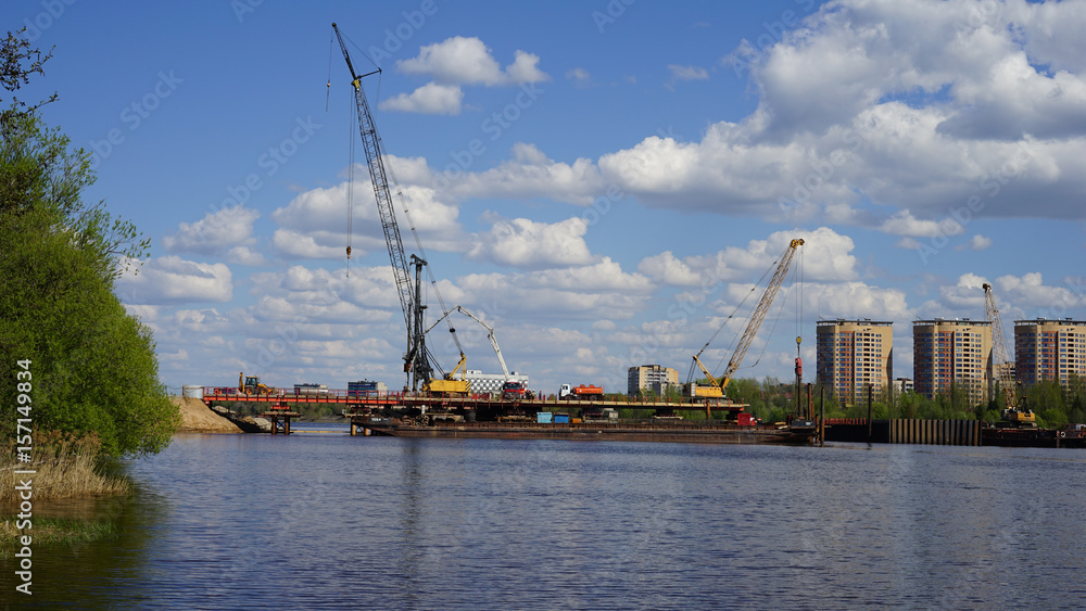 Fototapeta premium Bridge construction