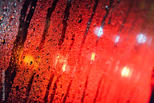 Car glass rain drop