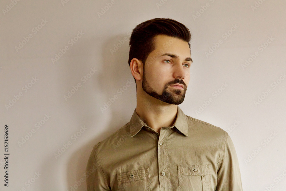 Obraz premium The portrait of handsome man.
