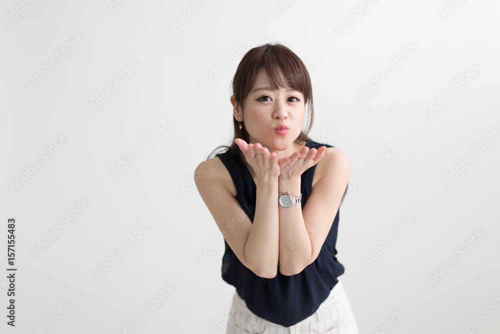 OLポートレート・白バック