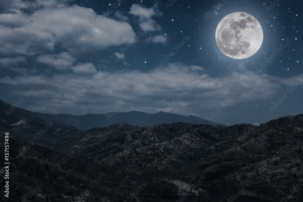 Landscape of blue dark night sky with many stars and cloudy. Landscape of blue dark night sky with many stars and cloudy.