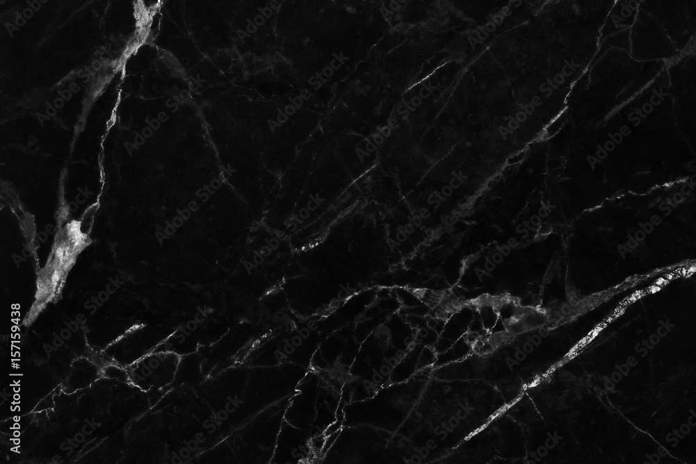 Fototapeta premium Black marble patterned texture background. abstract natural marble black and white for design.