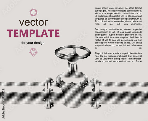 Gas pipes valve connection flayer