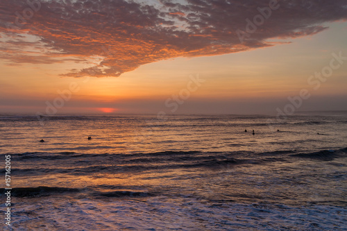 Sunset at the beach in Huanchaco, Peru. © Matyas Rehak