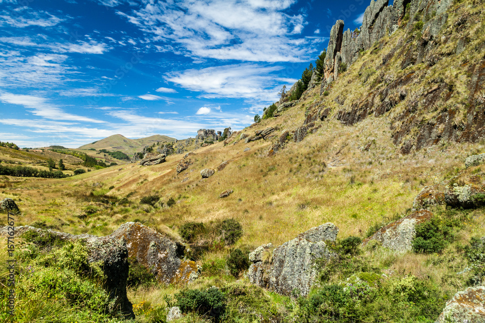 Obraz premium Los Frailones (Stone Monks), rock formations near Cajamarca, Peru.