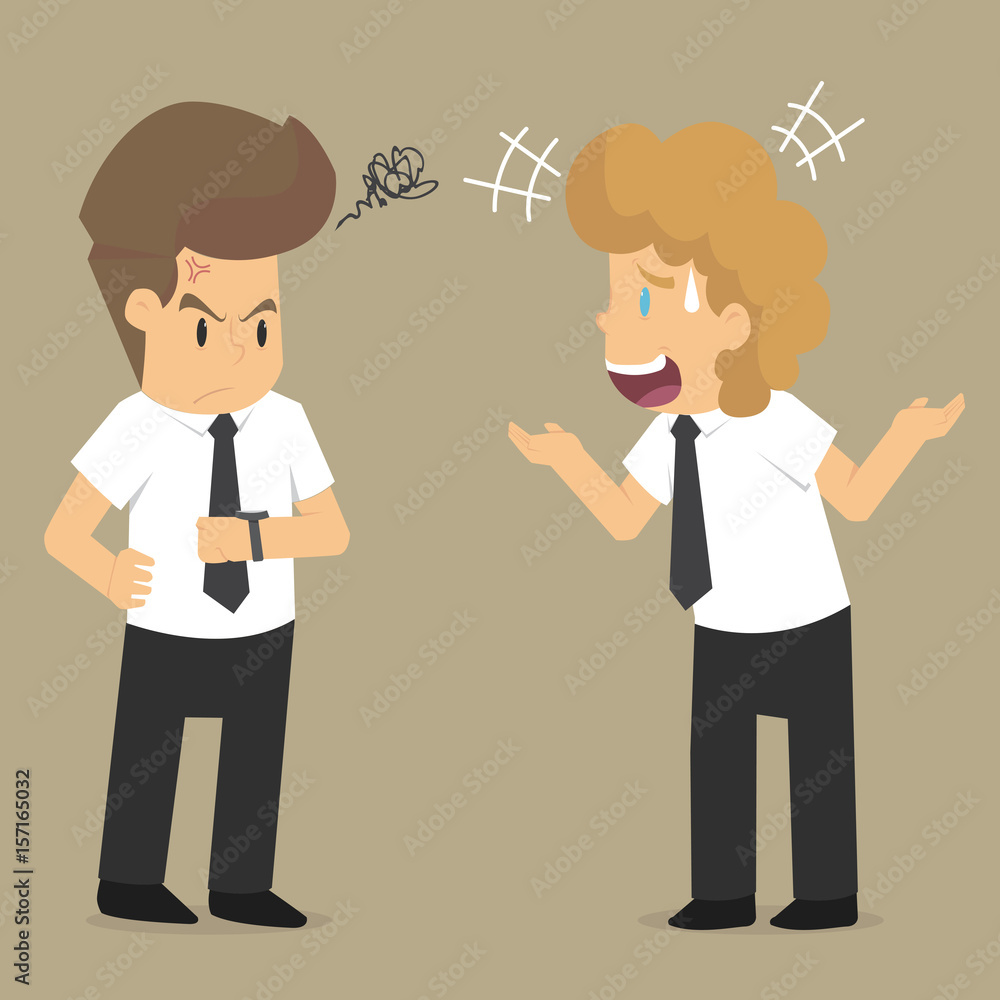 businessman late in time make an appointment businessman late in time make an appointment