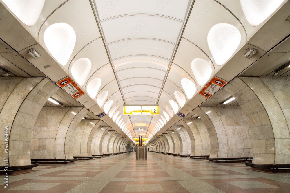 Fototapeta Metro Station in Prague