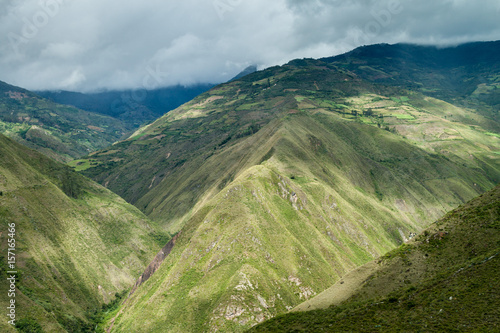 Cloud forest mountains near Kuelap archeological site, northern Peru.