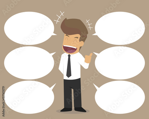 businessman presentations, advertising