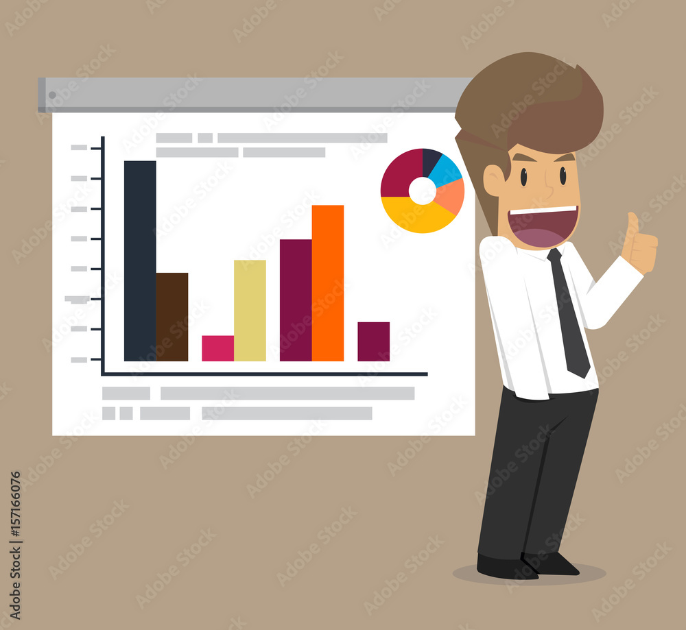 Businessman Giving a Presentation Businessman Giving a Presentation