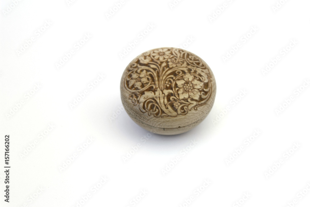 Wooden box on a white background Wooden box on a white background
