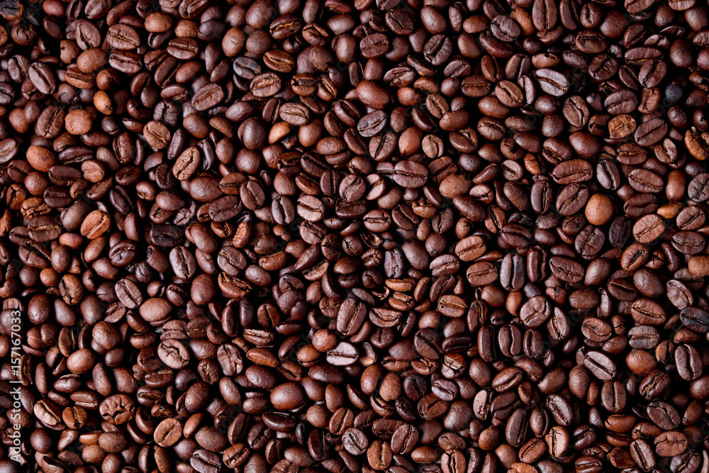 Brown coffee bean background Brown coffee bean background