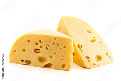 Cheese on white background, isolated