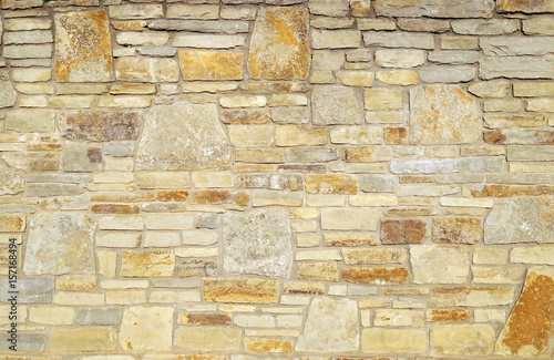Obraz na płótnie Grey stone wall background. Surface stone wall background. w salonie