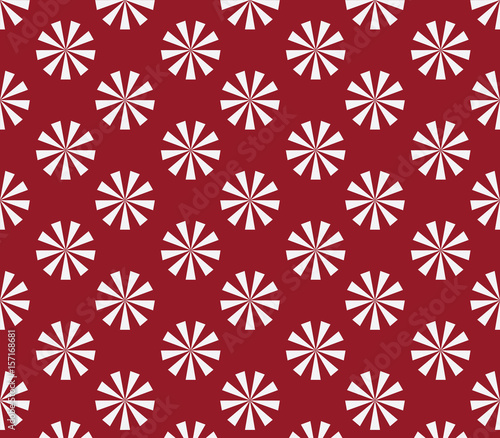 x mas ball pattern with red background, Geometric vector pattern repeat. graphic clean design for fabric,