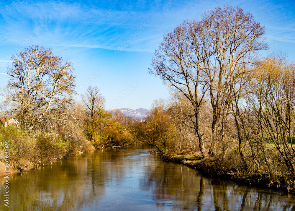 River in autumn River in autumn