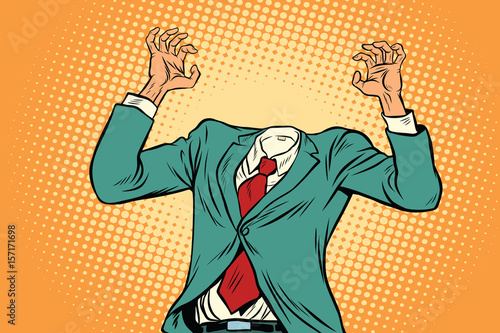 Businessman without a head
