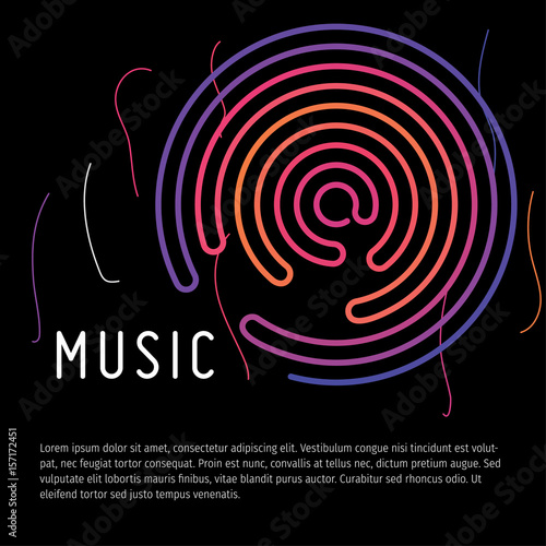 Vector Template, Music Party, Music Festival, Music Sound, Music Poster.